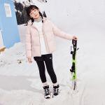 Куртка пуховая серая розовая детская Skechers, Gray Pink/01NX - фото 4