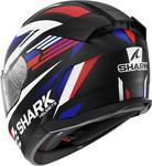 Шлем Shark d-skwal 3 firstlap, Black/White/Red/Blue - фото 3