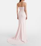 Платье-бюстье Софи из крепа с декором Safiyaa, Barely Pink - фото 3