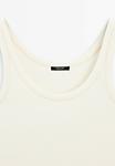 Топ Massimo Dutti STRAPPY ROUND NECK, Beige - фото 7