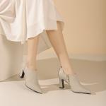 Туфли женские на высоком каблуке Vedullar, бежевый - фото 13