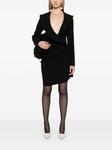 Magda Butrym платье мини с запахом, черный - фото 2