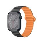 Biaodaige Часы Strap Apple Compatibility Silicone Material, Black Orange - фото