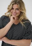 Платье Kaffe Curve Day dress, Black Chalk Dot/Black - фото 5