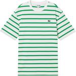 Футболка мужская LACOSTE, белый/зеленый - фото