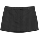 Мини-юбка в полоску Acne Studios, черный - фото 3