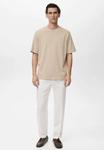 Футболка Mango Basic T-shirt, Beige - фото 2