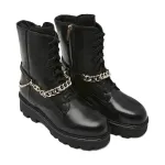 Кожаные ботильоны Twin-Set, черный - фото 2