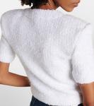 Укороченный кардиган Balmain, белый - фото 6