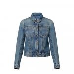 Короткая джинсовая куртка Louis Vuitton, синий - фото