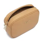 Кожаная сумка-мессенджер Patrizia Pepe, бежевый - фото 3