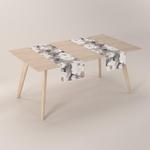 Настольная скатерть гардения Dekoria, серый - фото 4