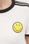 Футболка Adidas Originals X Smiley, бежевая - фото 5