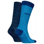 Носки 2 шт Levi's Reg Cut Dobby, синий - фото 2