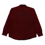 Рубашка Supreme Faux Shearling Lined Work Shirt, Red Denim - фото 2