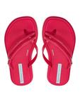 Шлепанцы детские Ipanema с логотипом бренда, красно-розовый - фото 4
