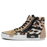 Кроссовки sk8-hi cap mid-top sneakers brown/black Vans, коричневый - фото