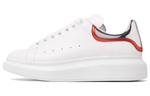 Кроссовки Alexander McQueen Oversized White Silver Red Metallic - фото