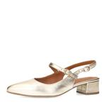 Туфли-лодочки с открытой пяткой MANFIELD, золотой - фото