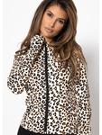 Бежевая спортивная куртка с леопардовым принтом SASSYCLASSY - фото 9