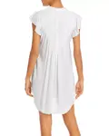 Складчатое мини-платье Саша Poupette St. Barth, белый - фото 3
