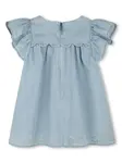 Джинсовое платье с короткими рукавами Chloé Kids, синий - фото 2