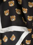 Шелковый платок с принтом Teddy Bear Moschino, черный - фото 3