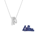 Swarovski Колье Hyperbola унисекс белый - фото