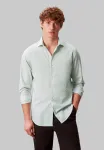 Узкая рубашка Calvin Klein, Sage - фото
