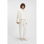 Креповый блейзер с потайной застежкой BOSS, белый - фото 2