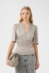 Блуза Gestuz Bianca, серый - фото 2