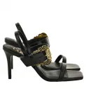 Открытые сандалии Versace, черный - фото
