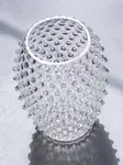 Ваза hobnail egg с кристаллами, 23х15 см, Klimchi, белый - фото 3