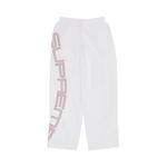 Брюки Supreme Spellout Embroidered Track Pant, White - фото