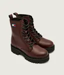 Кожаные ботильоны на платформе Tommy Jeans, коричневый - фото 3