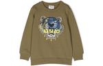 Детский свитшот KENZO, army зеленый - фото