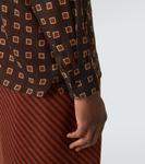 Шерстяная рубашка с принтом Saint Laurent, Ocre Noir Craie - фото 6