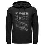 Мужской пуловер с капюшоном «Звездные войны» Light Saber Licensed Character - фото