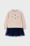 Детское платье Mayoral, бежевый - фото