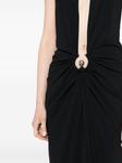 Christopher Esber платье с вырезом халтер, черный - фото 4