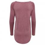 Свитер Only Mila Lacy Knit Detail Melange, розовый - фото 4