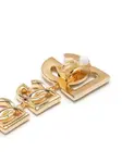 Серьги-подвески с логотипом Dolce & Gabbana, золотистый - фото 3