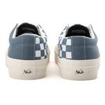 Кроссовки для скейтбординга унисекс низкие белые WANSWER, сумеречно-синие в клетку - фото 5