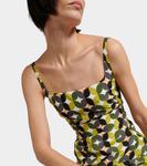 Платье миди из крепа с принтом Dries Van Noten, зеленый - фото 4