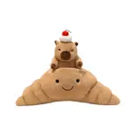 Плюшевая кукла капибара 20 см высота PUDOWRABBIT - фото