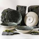 Набор тарелок KONSIMO, 22x4x22 см, темно-серый - фото 2