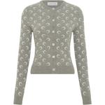 Лунный жаккардовый кардиган Marine Serre, серый - фото