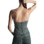 Топ без бретелек женский синий Cos - фото 3