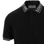 Поло с логотипом VERSACE JEANS COUTURE, черный - фото 4
