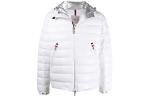 Пуховик мужской белый Moncler - фото